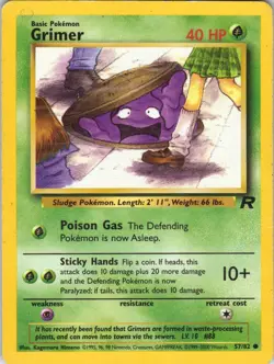 Grimer - Pokemon TCG Team Rocket 57/82 Common MP - Image 1