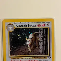Pokemon TCG Giovanni's Persian 8/132 Gym Challenge Holo Rare LP - Image 4
