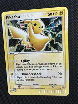 Pokemon Pikachu 2003 Black Star Promo #12 Holo LP - Image 2