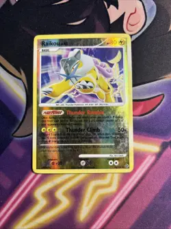 2007 Pokemon Secret Wonders Raikou Reverse Holo Rare 16/132 MP - Image 1