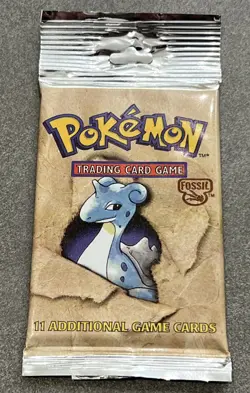 HeavyU! 21.21g Sealed Unlimited Pokemon Fossil (Lapras) Booster Pack - Image 2