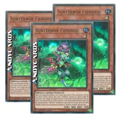 3x SUBTERROR FIENDESS • (Demonessa Subterrore) • Super R • FIGA EN048 • YUGIOH! - Image 1