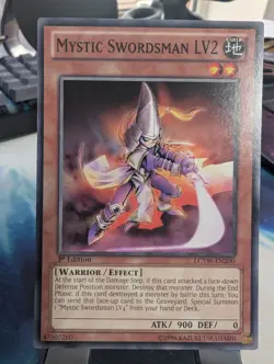 YuGiOh! Mystic Swordsman LV2 LCYW-EN200 1st Ed - Image 1
