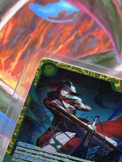 One Piece CCG The Azure Sea’s Seven - Dracule Mihawk (SEC) OP14-110 - English - Image 3