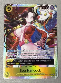 Boa Hancock OP14-112 SR The Azure Sea’s Seven Foil One Piece TCG English NM - Image 1