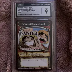 One Piece The Quest Begins Cgc9 Warned Bounty Head - Image 1