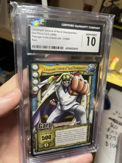Vintage One Piece TCG GARP! 2006 CCG, Mint CGC 10 Passage To The Grand Line TCG - Image 1