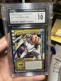 Vintage One Piece TCG GARP! 2006 CCG, Mint CGC 10 Passage To The Grand Line TCG - Image 4