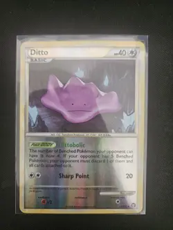 Pokemon TCG Ditto Reverse Holo Card 17/102 Triumphant 2010 - Image 1
