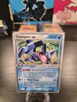 Swampert ex 98/100 EX Crystal Guardians Pokemon Card Holo Foil Rare LP+ - Image 1
