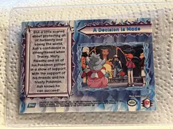 Pokemon 2000 Movie Animation Edition - Holo Foil card 47 - A Decision is made - Image 2
