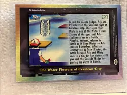 1998 Pokemon Holo Foil card Gotta Catch Em All-EP7-Water Flowers Cerulean City - Image 2