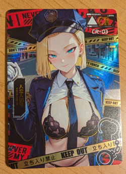 Android 18 Dragon Ball CR-03 Femme Fatale Goddess Story Anime Waifu Card - Image 1