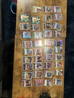 One Piece Lot Of Rare, Super Rare, Holo Don, And Leader Cards (OP08) - Image 1
