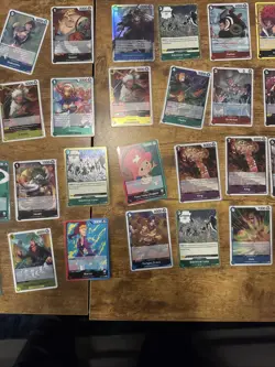 One Piece Lot Of Rare, Super Rare, Holo Don, And Leader Cards (OP08) - Image 3