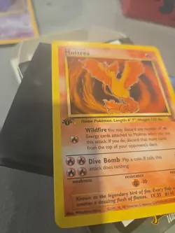 Pokemon TCG Moltres Fossil 27/62 Non-Holo 1st Edition Rare Card Lp+ - Image 2
