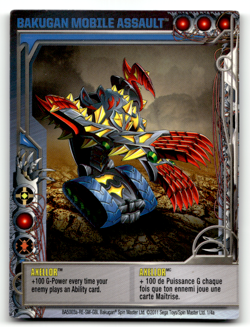 Bakugan Card - Axellor - Battle Gear - Gundalian Invaders - Image 1