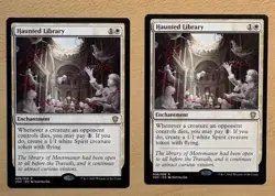 MTG Haunted Library X2 Cards, Commander 2021 - Image 1