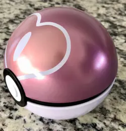 Pokemon Love Ball Tin Pink & White, w/ 50 Mixed Trading Cards - Image 3