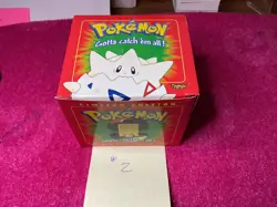 Pokemon 23k Gold Plated Togepi Trading Card 1999 Burger King Pokeball SEALED - Image 1