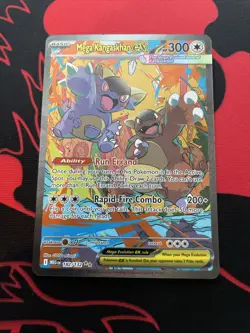 Pokemon TCG Mega Kangaskhan EX 182/132 Mega Evolution Secret Illustration Card - Image 1