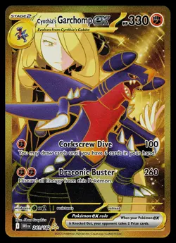 Pokemon Card - Cynthia's Garchomp ex Destined Rivals 241/182 Secret Rare - Image 1