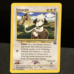 Smeargle #32 Black Star Promo WOTC Pokemon Card MP Tomokazu Komiya - Image 1
