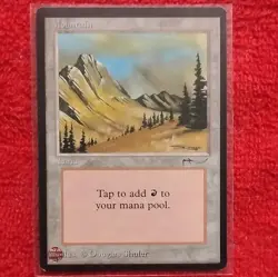 NM Magic: The Gathering Mountain Land Douglas Shuler Regular English Red - Image 1
