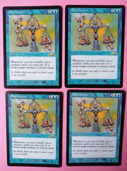 Magic the Gathering MTG Exodus EQUILIBRIUM X4 R VLP/EX 1998 Very nice! - Image 1