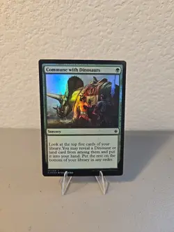 MTG Commune With Dinosaurs Foil LP Ixalan - Image 1