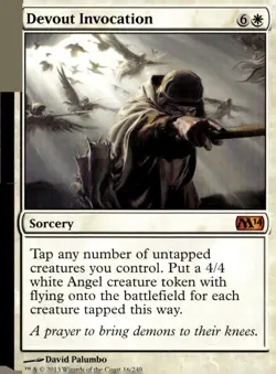 Magic 2014 (M14) #16 Devout Invocation a - Image 1
