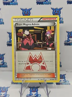 Team Magma Admin 29/34 XY: Double Crisis Pokemon LP - Image 1