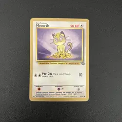 Pokemon TCG Meowth Jungle #56/64 Fruit Roll Up Promo Card (Gold Border) - MP - Image 1