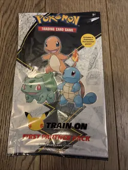 Pokemon TCG First Partner Pack Kanto 25th Anniversary Train On Oversize Cards! - Image 1