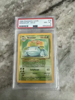 1999 Pokemon Venusaur-Holo Game NM-MT PSA 8 - Image 1
