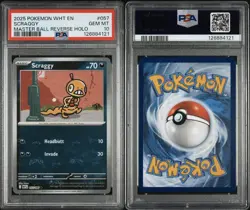Pokemon Scraggy 057/086 Master Ball PSA GEM MT 10 - Low POP-POP 8 Total POP 15 - Image 3