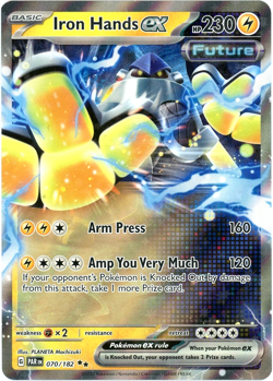 Iron Hands ex - 070/182 - Paradox Rift - Double Rare - Pokemon - English LP/NM - Image 1