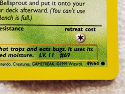 (lot of 9) Bellsprout 49/64 [C-Regular] English Jungle Pokemon 1999 vtg - NM - Image 5