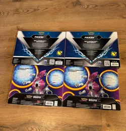 Pokemon TCG: Hoopa V Box (x2) & Pikachu V Box (x2) - Sealed & New - Image 2