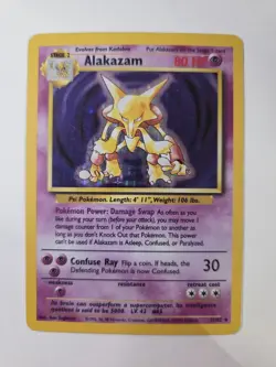 Pokemon TCG Alakazam 1/102 Base Set Holo Unlimited - Image 1