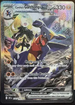 Cynthia’s Garchomp Ex 232/182 SIR Pokemon TCG Destined Rivals English Near Mint - Image 1