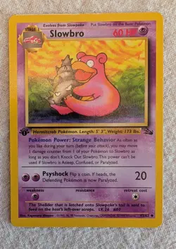 Pokemon - Slowbro - 1st Edition - Fossil Set - LP/NM - Image 1