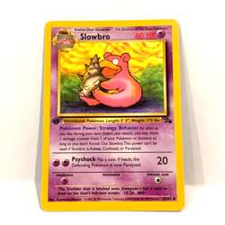 Slowbro 43/62 1st Edition Fossil 1999 Pokemon WOTC TCG LP - Image 1