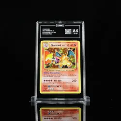 2016 POKEMON XY EVOLUTIONS CHARIZARD HOLO #11/108 TAG 8.5 NM MT+ - Image 1