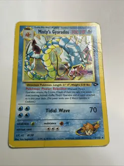 Pokemon TCG Misty's Gyarados Holo Rare Gym Challenge 13/132 Unlimited Edition NM - Image 1