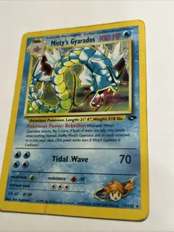 Pokemon TCG Misty's Gyarados Holo Rare Gym Challenge 13/132 Unlimited Edition NM - Image 3