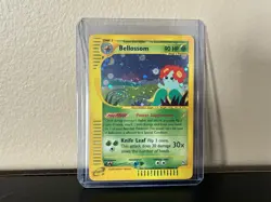 Bellossom 2003 Pokemon H5/H32 Aquapolis Holo LP SWIRL - Image 1
