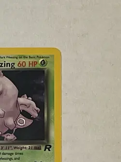VTG Pokemon TCG Dark Weezing 14/82 Team Rocket Unlimited Holo Rare WOTC *DMG* - Image 5