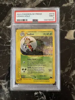 Pokemon Ledian Skyridge Holo Rare #H14 PSA 9 - Image 1