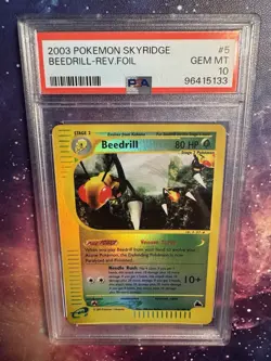 Pokemon Beedrill Skyridge Reverse Holo Rare #5 PSA 10 Gem Mint - Image 3